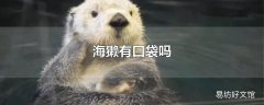 海獭有口袋吗