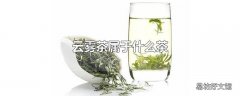 云雾茶属于什么茶