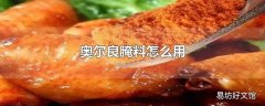 奥尔良腌料怎么用