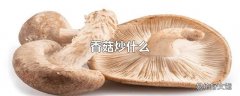 香菇炒什么