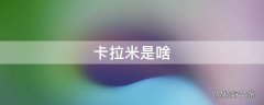 卡拉米是啥