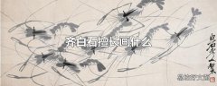 齐白石擅长画什么