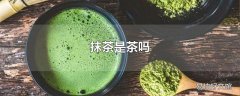 抹茶是茶吗