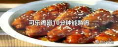 可乐鸡翅10分钟能熟吗