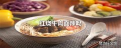 红烧牛肉面辣吗