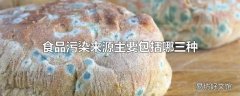 食品污染来源主要包括哪三种