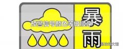 预警信号颜色等级顺序