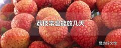 荔枝常温能放几天