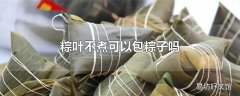 粽叶不煮可以包粽子吗