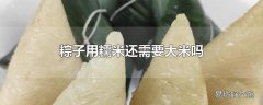 粽子用糯米还需要大米吗