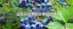 富含花青素的水果和蔬菜