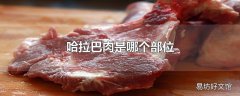 哈拉巴肉是哪个部位