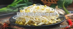 豆芽是酸性还是碱性食物