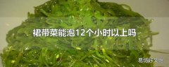 裙带菜能泡12个小时以上吗