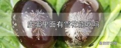 皮蛋里面有雪花能吃吗