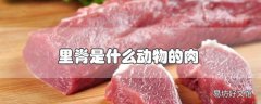 里脊是什么动物的肉