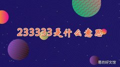 233333是什么意思啊