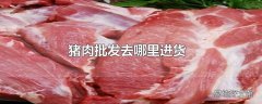 猪肉批发去哪里进货