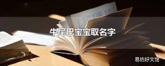 牛尾巴宝宝取名字